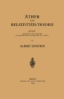 Ather und Relativitats-Theorie : Rede Gehalten am 5. Mai 1920 an der Reichs-Universitat zu Leiden - eBook