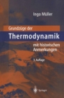 Grundzuge der Thermodynamik : mit historischen Anmerkungen - eBook