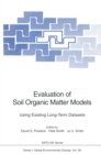 Evaluation of Soil Organic Matter Models : Using Existing Long-Term Datasets - eBook