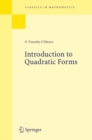 Introduction to Quadratic Forms - eBook