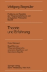 Theorie und Erfahrung : Begriffsformen, Wissenschaftssprache, empirische Signifikanz und theoretische Begriffe - eBook