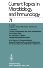 Current Topics in Microbiology and Immunology / Ergebnisse der Mikrobiologie und Immunitatsforschung : Volume 71 - eBook