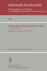 Fachtagung Prozerechner 1981 : Munchen, 10. und 11. Marz 1981 - eBook