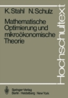 Mathematische Optimierung und mikrookonomische Theorie - eBook