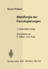 Metallurgie der Ferrolegierungen - eBook