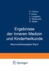 Ergebnisse der Inneren Medizin und Kinderheilkunde : Neununddreissigster Band - eBook