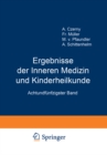 Ergebnisse der Inneren Medizin und Kinderheilkunde : Achtundfunfzigster Band - eBook