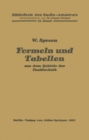 Formeln und Tabellen aus dem Gebiete der Funktechnik - eBook