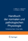 Handbuch der normalen und pathologischen Physiologie : Funfzehnter Band / Erste Halfte Correlatonen I/1 - eBook