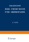 Ergebnisse der Chirurgie und Orthopadie : Funfzehnter Band - eBook