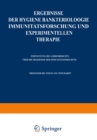 Ergebnisse der Hygiene Bakteriologie Immunitatsforschung und experimentellen Therapie : Zweiundzwanzigster Band - eBook
