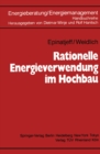 Rationelle Energieverwendung im Hochbau - eBook