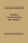 Aufsatze zur Deutschen Revolution - eBook