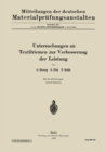 Untersuchungen an Textilriemen zur Verbesserung der Leistung - eBook