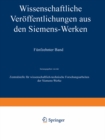 Wissenschaftliche Veroffentlichungen aus den Siemens-Werken : XV. Band Erstes Heft (abgeschlossen am 31. Dezember 1935) - eBook