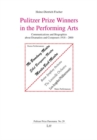 Pulitzer Prize Winners in the Performing Arts : Communications and Biographies about Dramatists and Composers 1918 - 2000 - eBook