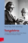 Textgelehrte : Literaturwissenschaft und literarisches Wissen im Umkreis der Kritischen Theorie - eBook