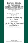 Qualitaet von Bildung und Kultur- The Quality of Education and Culture : Theorie und Praxis - Theoretical and Practical Dimensions - eBook