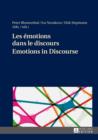 Les emotions dans le discours / Emotions in Discourse - eBook