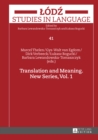 Translation and Meaning : New Series, Vol. 1 - eBook