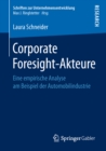 Corporate Foresight-Akteure : Eine empirische Analyse am Beispiel der Automobilindustrie - eBook