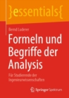 Formeln und Begriffe der Analysis : Fur Studierende der Ingenieurwissenschaften - eBook