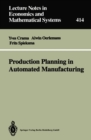 Production Planning in Automated Manufacturing - eBook