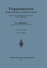 Trigonometrie fur Maschinenbauer und Elektrotechniker : Ein Lehr- und Aufgabenbuch fur den Unterricht und zum Selbststudium - eBook