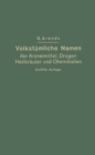 Volkstumliche Namen der Arzneimittel, Drogen, Heilkrauter und Chemikalien : Eine Sammlung der im Volksmund gebrauchlichen Benennungen und Handelsbezeichnungen - eBook