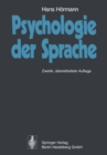 Psychologie der Sprache - eBook