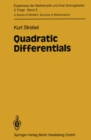 Quadratic Differentials - eBook