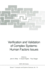 Verification and Validation of Complex Systems: Human Factors Issues - eBook