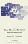 Solar Ultraviolet Radiation : Modelling, Measurements and Effects - eBook