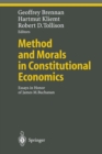 Method and Morals in Constitutional Economics : Essays in Honor of James M. Buchanan - eBook