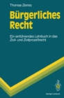 Burgerliches Recht : Ein einfuhrendes Lehrbuch in das Zivil- und Zivilprozerecht - eBook