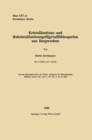 Kristallisations- und Rekristallisationsgefuge in Hohlenperlen aus Bergwerken - eBook