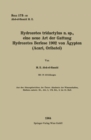 Hydrozetes tridactylus n. sp., eine neue Art der Gattung Hydrozetes Berlese 1902 von Ogypten - eBook