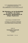 Die Verbreitung und das Krankheitsbild der Syphilis in den Tropen mit besonderer Berucksichtigung der farbigen Eingeborenen : Inaugural-Dissertation - eBook