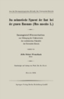 Das melanotische Pigment der Haut bei der grauen Hausmaus (Mus musculus L.) : Inaugural-Dissertation - eBook
