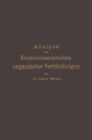 Analyse und Konstitutionsermittelung organischer Verbindungen - eBook