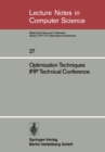 Optimization Techniques IFIP Technical Conference : Novosibirsk, July 1-7, 1974 - eBook