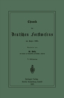 Chronik des Deutschen Forstwesens im Jahre 1884 - eBook