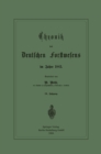 Chronik des Deutschen Forstwesens im Jahre 1883 - eBook
