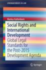 Social Rights and International Development : Global Legal Standards for the Post-2015 Development Agenda - eBook