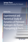 Experimental and Numerical Study of Dynamics of Premixed Hydrogen-Air Flames Propagating in Ducts - eBook