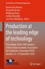 Production at the leading edge of technology : Proceedings of the 10th Congress of the German Academic Association for Production Technology (WGP), Dresden, 23-24 September 2020 - eBook