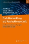 Produktentwicklung und Konstruktionstechnik : Forschungsergebnisse und -projekte der Jahre 2016 bis 2020 - eBook