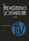 Handworterbuch der Volkswirtschaft - eBook