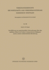 Durchfuhrung von experimentellen Untersuchungen uber den zeitlichen Ablauf von Funken in komprimierten Edelgasen sowie zu deren mathematischen Berechnung - eBook