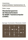 Standardprogramme der Netzwerkanalyse fur BASIC-Taschencomputer (CASIO) - eBook